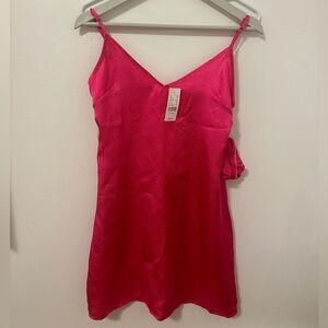 Urban Outfitters Pink Slip Dress